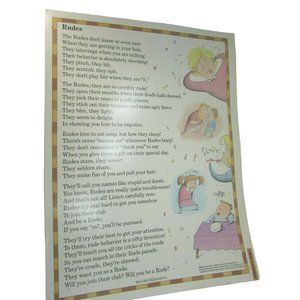 Vintage Rudes Babs Bell Hajdusiewicz Grade School Poster Lithograph 30218